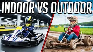 I Raced INDOOR vs. OUTDOOR Go Karts!