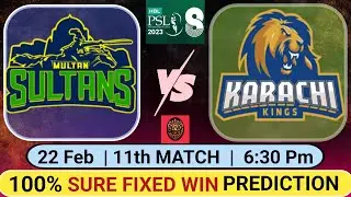 MS vs KRK PSL 2023 11th Match Prediction | Multan Sultan vs Karachi Kings 11th Match prediction