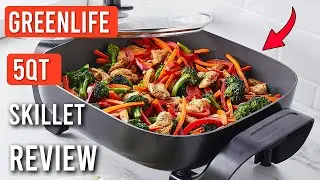 GreenLife 12 inch 5QT Square Electric Skillet Review: The Perfect Addition to Your Kitchen