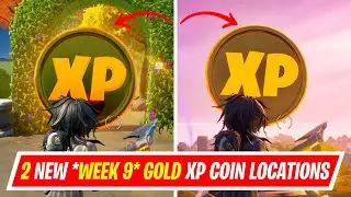2 NEW WEEK 9 GOLD XP COIN LOCATIONS IN FORTNITE SEASON 4 - WHERE TO FIND WEEK 9 GOLD XP COIN