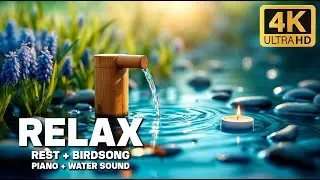 Bamboo Healing Music with Water Sounds 🌙 Deep Sleep Support, Inner Peace and Full Relax