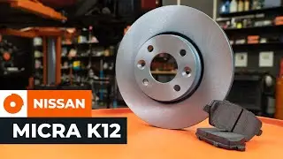 Como substituir jogo de travões e travões de disco parte dianteira no NISSAN MICRA K12 [AUTODOC]
