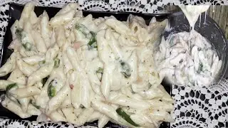 White sauce cheese pasta.... yummy and tasty pasta 