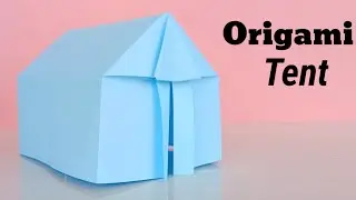 Origami Tent or House Tutorial | School project|Easy Origami House