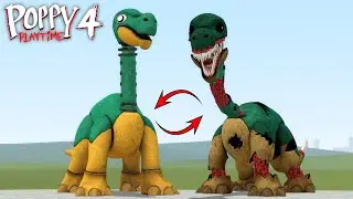NEW EVOLUTION OF BRONTOFLUTE FROM DINO TOY PIANOSAURUS FAMILY POPPY PLAYTIME 4 In Garry's Mod