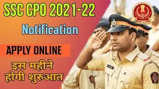 Ssc cpo 2021 notification out Exam December mai hoga