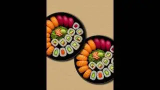 Sushi animation and poster design.  #animation