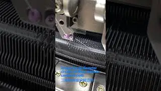 China longwei circular knitting machine sandwich cloth knitting in slow motion