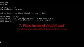FreeBSD Network router/firewall in under a minute