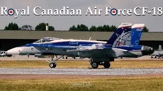 RCAF CF-18 SPECTACULAR TAKE OFF Feat. RAF F-35B! - RIAT 2018