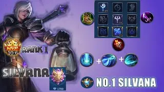 SILVANA  NEW SKIN GAMEPLAY|MIDNIGHT JUSTICE SILVANA|TOP GLOBAL BY YANYAN TO HOY~MOBILE LEGENDS@TORIO