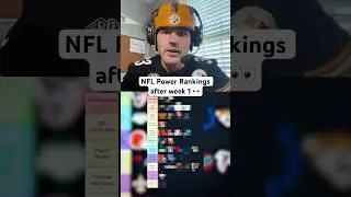 NFL Power Rankings AFTER Week 1 👀🤔 #shorts