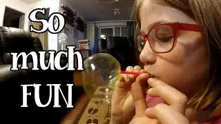 FUN with BUBBLE blowing, so STICKY! | BLOONIES