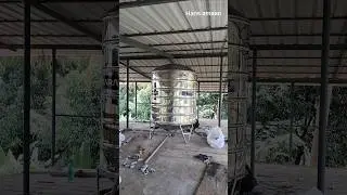 Steel tank കാറ്റത്ത്  പറക്കുമോ #plumbingwork #Steeltank #watertank #house #plumbing