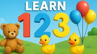 Learn 1,2,3 |Learn Number Names|Toddlers Video| Kids Video #learnwithanimals #numbers #kidslearning
