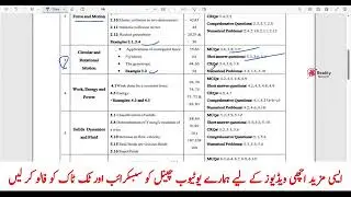 11th Class Physics Smart Syllabus 2025‑26 | 1st Year Smart Syllabus