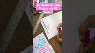 Akshata Ma'am, Preparing GK notes - Knowell Bell. #knowellbell #akshatadahake #knowellbellgk