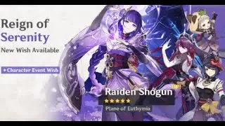 Pulling for Raiden Shogun C2 and Weapon banner as a F2P!!! 180+ pulls!!