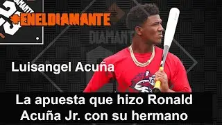 IMPERDIBLE La apuesta que tiene Ronald Acuña con su hermano Luisangel esta temporada #beisbol #mlb