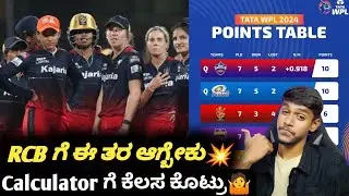 TATA WPL 2024 RCB qualifying scenario analysis Kannada|WPL 2024 points table analysis for playoffs