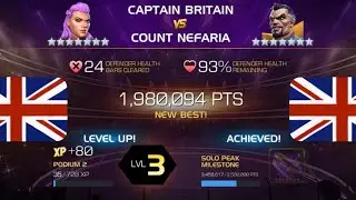 CAPTAIN BRITAIN COLONISES 24 HEALTH BARS! ALLIANCE COLISEUM COUNT NEFARIA 