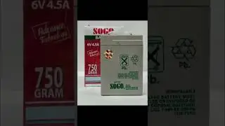 🔋6V 4.5Ah Battery | Long backup ⚡ Reliable performance for every setup! #PowerTech #EnergyPro