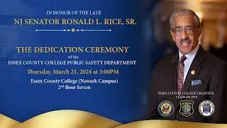 Essex County College NJ Senator Ron Rice Public Safety Department Ribbon Cutting Ceremony 2024