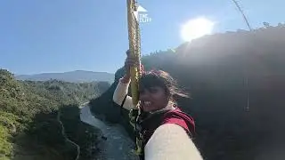 World's second highest bungy jump, Kusma, Parbat.  THE CLIFF  .  #Sister #rojasmi 