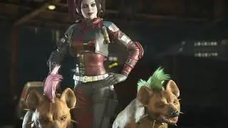 Injustice 2 - Todas as Falas e Confronto Entre Arlequina e o Batman