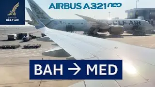 Bahrain 🇧🇭 to Medina 🇸🇦  Gulf Air A321neo HD