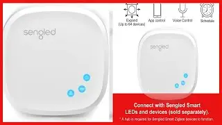 Sengled Z02 hub Hub for Use Smart Products, Compatible with Alexa and Google Assistant, 1 Count