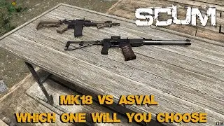Mk18 Vs As Val (The Low Recoil Weapons) | Scum 0.85