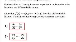 math Eulers Formula and Cauchy Riemann Equations