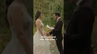 Personal wedding vows in the forest 🌲💍 #wedding #vows #weddingvideo #couple #romantic #bride #love