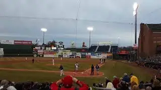 Tim Tebow entrance in Portland Sea Dogs home opener 2018