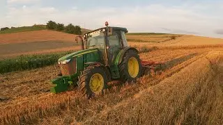 Uprawa po żniwna 2020//John deere 5085m & Brona talerzowa akpil x,cx 3 metry czyli Rolniczy vlog #67