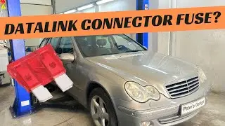 Mercedes W204 Datalink Connector DLC fuse relay location replacement C180 C200 C220 C230 C280 C320