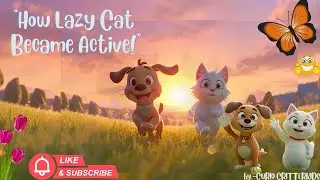 🐱 How a Lazy Cat Became an Active Cat | Moral Story for Kids | 3D Animated Story in English!