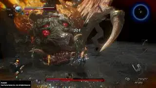 Nioh 2 vs Gyuki boss fight no lock on..