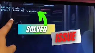 BOOTMGR is Missing 