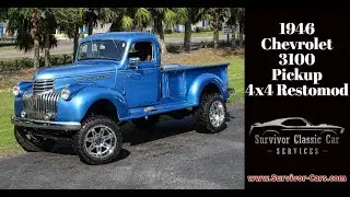 Restomod 4x4 Classic 1946 Chevrolet 3100 Pickup Truck