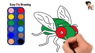 Easy Fly Drawing for Kids | Step-by-Step Fly Drawing Tutorial | Draw a Fly | Stuti Art