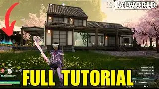 PALWORLD FULL TUTORIAL Japanese House Build with Dungeon Expedition Step-by-step