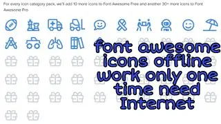 Font awesome icons use in web pages