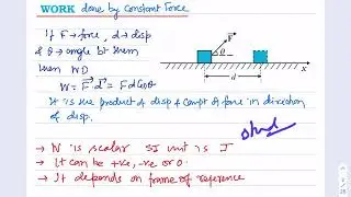 L1 Work Done by Force | CBSE 11th Classes Nagpur | Chandra Sir Physics