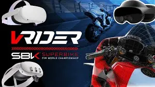 VRider SBK VR | PREVIEW GAMEPLAY MECHANICS | TUTORIAL and FAST RIDE  | META QUEST | NO COMMENTING