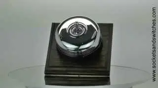 Traditional Dome Switches in Polished Chrome and Dark Oak