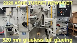 Ashe Opal 520 mm   20 5 inch automatic turret rewinder slitter from 2020