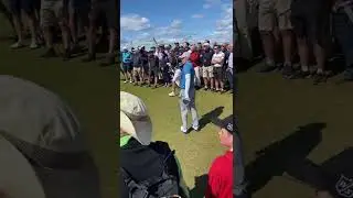 Matt Fitzpatrick almost chips in at the Scottish Open