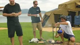The Adventure Kings Swing BBQ makes breakfast easy after a big night!